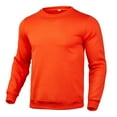 thumbnail image 2 of GrmtClth Men's Crewneck Sweatshirts Relaxed Fit Long Sleeve Pullover Shirt Thermal Basic Sweatshirt 2025 Fall Winter Saffron L, 2 of 4