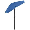 thumbnail image 4 of vidaXL Beach Parasol Azure blue Polyester Medium Tiltable, 4 of 7