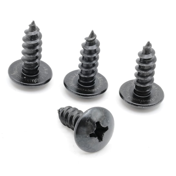 Stainless Screws for Jeep Compass License Plates (Set of 4, Black)