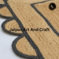 thumbnail image 5 of Jaipur Art And Craft Decorative Hand Braided Runner Jute Bohemian Scallop Area Rug (9x12 Sq ft), 5 of 6