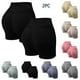 thumbnail image 1 of Jacenvly New Womens Shorts Clearance Summer Leisure Solid Mid Waisted Shorts Leggings Breathable Expandable Waist Women Yoga Shorts, 1 of 9