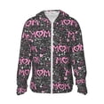 thumbnail image 2 of Uemuo Lovely Mom Ever Pattern Women's Full Zip UPF 50+ Sun Protection Hoodie Jacket Long Sleeve Sun Shirt Hiking Outdoor Performance with Pockets-Large, 2 of 9