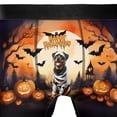 thumbnail image 4 of Mummy Rottweiler Happy Halloween with Pumpkins Bats Spooky Fun All Over Print Boxer Briefs Underwear for Men Dad Rottie Dog Lover Gifts Idea - 00019, 4 of 6