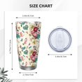 thumbnail image 4 of Bingfone Bird Butterfly Rose for 20 Oz Stainless Steel Travel Mug Double Wall Water Coffee Cup for Home,Office, Outdoor Works Great for Ice Drinks and Hot Beverage-Without Straw, 4 of 8