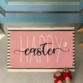 thumbnail image 2 of Easter Door Mat,Spring Pink Eggs Indoor Outdoor Non-Slip Doormat,Entryway Front Porch Easter Rabbit Welcome Door Mat Colorful for Entrance Decor 30" x 17" (Happy Easter), 2 of 6