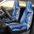 thumbnail image 3 of ZICANCN Car Seat Covers Front Seats Only, Elegant Luxury Blue Gradient Automotive Seat Covers Protectors for Cars Trucks Suv 2 Pack, 3 of 8