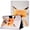 Cute Fox, variant on iPad Pro 9.7 Inch Case (2016 Released), Allytech PU Leather Stand Folio Slim Smart Shell Cover Auto Sleep Wake Feature Girls Protective Cards Holder Wallet Case for Apple iPad Pro 9.7, Rainbow