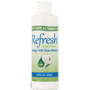 Refresh Liquid Wipe: Toilet Paper Foam. Eco-Friendly Wet Wipe Alternative. 8 fl oz Dispenser Refill - 1 Pack
