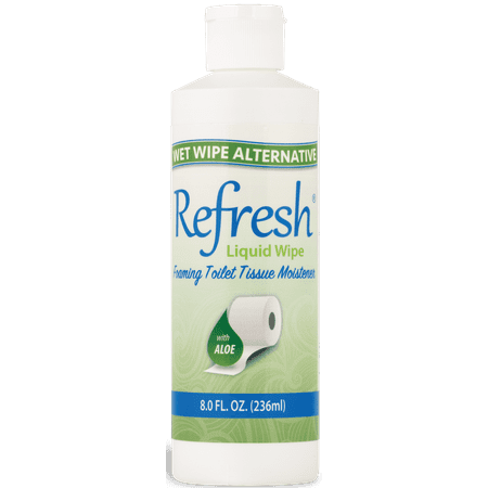 Refresh Liquid Wipe: Toilet Paper Foam. Eco-Friendly Wet Wipe Alternative. 8 fl oz Dispenser Refill - 1 Pack