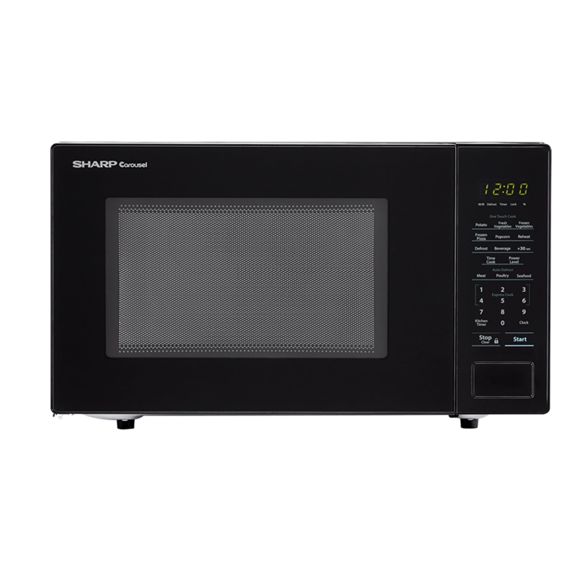 Restored Sharp SMC1131CB 1.1 Cubic Foot Countertop Microwave
