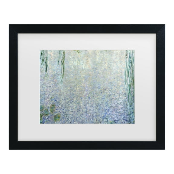 Trademark Fine Art 'Waterlillies Morning II' Canvas Art by Claude Monet