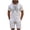 White Set for Men, variant on Men's Suit Set Hooded Design Solid Pattern Durable Construction For Long Term Use Easy To Match With Footwear Gray S