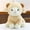 Brown, variant on Plush White Lamb Toy – Soft Stuffed Animal for Babies, Kids & Adults – Sensory Ribbons & Textured Fabrics for Tactile Play – Cozy & Cuddly Companion for Newborns & Up