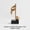 B(6.7X2.6in), variant on Modern Golden Musical Note Ornament for Home Decor,Creative Handicraft Musical Note Sculpture Tabletop Decor,Art Figurine Golden Musical Note Art Statuette for Room Cabinet Desk Decoration