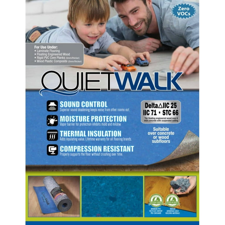 QuietWalk Underlayment for Laminate & Engineered Floors