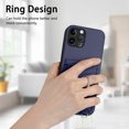 thumbnail image 2 of Allytechgroup iPhone 12 Pro Wallet Case for Women Men, Premium PU Leather Shockproof Hand Wrist Slim Fit Back Cover Phone Case for iPhone 12 Pro, Blue, 2 of 5