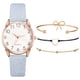 thumbnail image 1 of Reloj de pulsera para mujer de cuero con esfera verde cuadrada a la moda para mujer, conjunto de pulsera de cuarzo Wmkox8yii gfajkfgbkjabf1054, 1 of 1