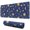 Blue, variant on Long Mouse Pads for Desk,Blue Pink Moon Star Planet Pattern Desk Mats on Top Of Desks, Desk Mouse Pad Extra Large with 3mm Non-Slip Base and Stitched Edge for Gaming,Office,Work,Home 31.5"x11.8"