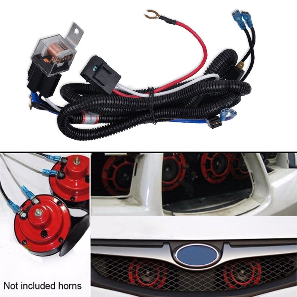 12V Horn Wiring Harness Relay Kit For Car Truck Grille Mount Blast Tone Horns