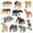 As shown, variant on Mini Prehistoric Mammal Toy Set 12 Pieces Of Animal Dolls Wild Animal Dolls Long-haired Saber-toothed Model Doll Children's Birthday Toys For Ages 3-5 Girls Small Toddler Toys Baby Toys 3-6