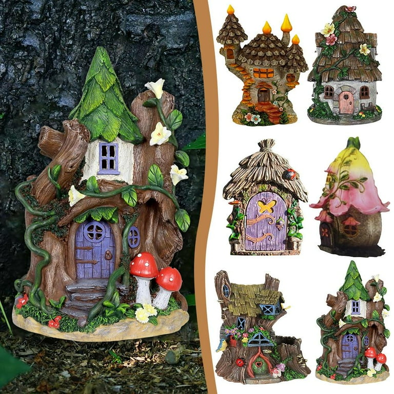 Fairy Door 3D Sculpture Miniature Fairy House, Miniature Enchanted