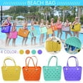 SKSloeg Rubber Beach Tote Bag Sandproof Washable Open Large /XLarge