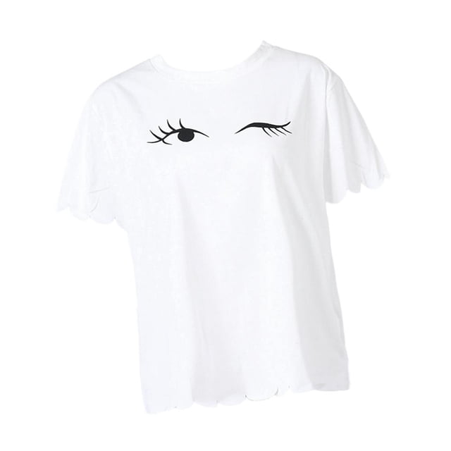 Camiseta Mujer Hugo Ojo Parpadeante Verano Flojo