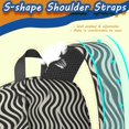 thumbnail image 5 of 17 Inch Lightweight Backpack,PVC Waterproof Oxford Fabric, Ergonomically Designed, with Large Capacity, Leopard Animal Print, 5 of 5