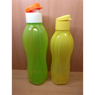 Tupperware Eco Water Bottle & Flip Top Seal Large 36 oz / 1L Caribbean Sea  Blue