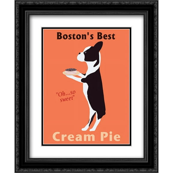 Boston's Best Cream Pie 2x Matted 16x19 Black Ornate Framed Art Print by Ken Bailey