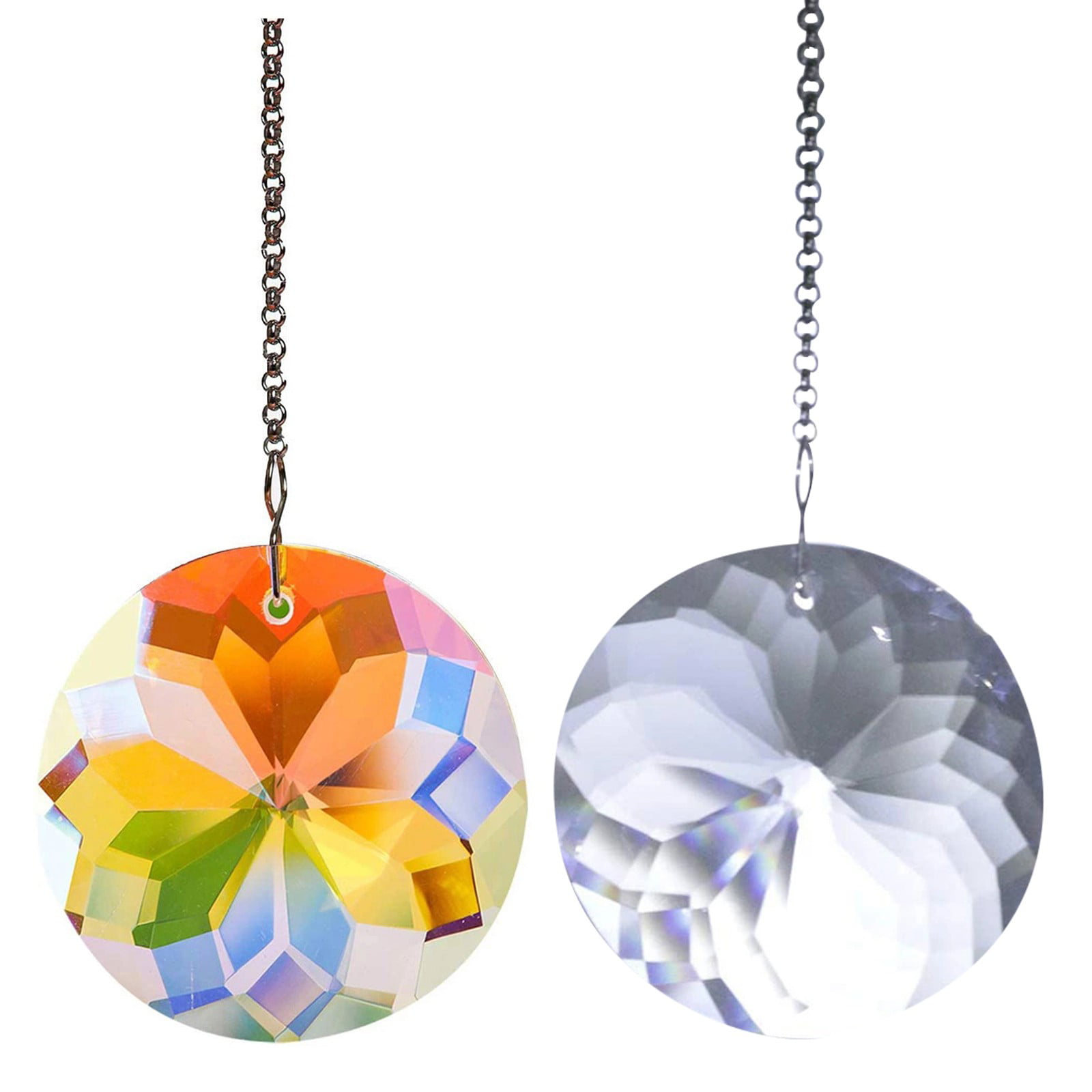 Crystal Suncatcher Window Hanging Light Catcher Prism Round Beads Ball 