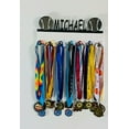 thumbnail image 4 of Custom Personalized Name Baseball Team Player Sports Medal Holder, Awards Display Organizer Hanger Rack with Hooks for 60+ Medals, Ribbons, Sports Of A Kind Made To Order With Your Name On It., 4 of 5