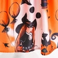 thumbnail image 7 of Girls Halloween Dress W/Bag Witch Hat 3PCS Kids Costume Dress Pumpkin Ghost Cosplay Party Outfits, 7 of 7