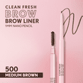 thumbnail image 3 of COVERGIRL Clean Fresh Brow Liner Nano Pencil, Medium Brown 500, .001 oz, 3 of 12
