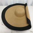 thumbnail image 4 of Oversized Sun Straw Hat for Women Floppy Wide Brim Sun Protection Hats, 4 of 7
