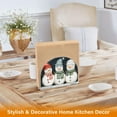 thumbnail image 6 of Yayeee Napkin Holder for Table Kitchen Paper Tissue Organization, Green Snowmen, 6 of 8