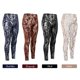 thumbnail image 3 of Pantalones de yoga para mujer Leggings de levantamiento de glúteos de cintura alta con estampado de piel de serpiente, 3 of 8
