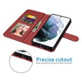 thumbnail image 5 of Galaxy S22+ 6.6" Case, Galaxy S22+ 6.6" Wallet Case, Galaxy S22+ 6.6" Leather Case, Tekcoo PU Leather Folio Flip Cover Magnetic Closure TPU Shockproof Protective Case Kickstand Strap -Wine Red, 5 of 11
