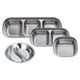 thumbnail image 4 of Stainless Steel Sauce Dish Spice Dipping Tray Divided Plates for BBQ Kitchen, 4 of 10