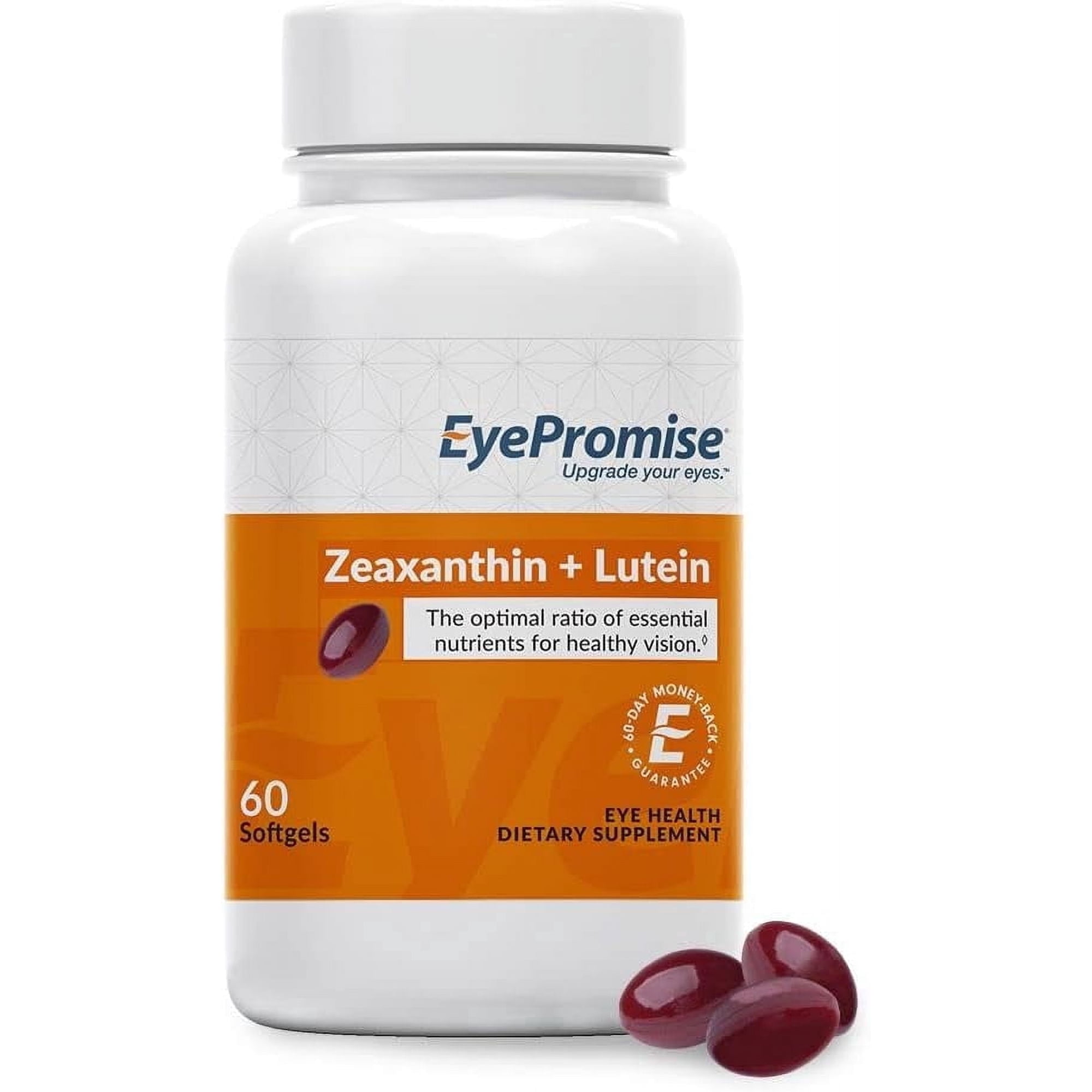 EyePromise Zeaxanthin + Lutein Eye Vitamin - 60 Softgels Capsules Made to Protect Your Macular Health