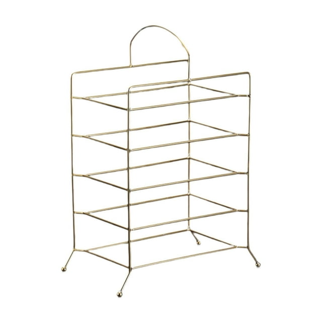 Estante para guardar platos Estante de almacenamiento de cocina con asa Estante para platos de preparación industrial que ahorra espacio Estante para 5 niveles 275 x 17 x 32 cm