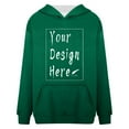 thumbnail image 4 of 2024 Women's Hooded Long Sleeved Solid Color Hoodie Womens Ling Hoodies Snap down Sweatshirt Women Pullover Hoodie Women plus Sweaters Women Sleep Hoodie Women Holiday Sweatshirt Women Sweaters Cover, 4 of 8