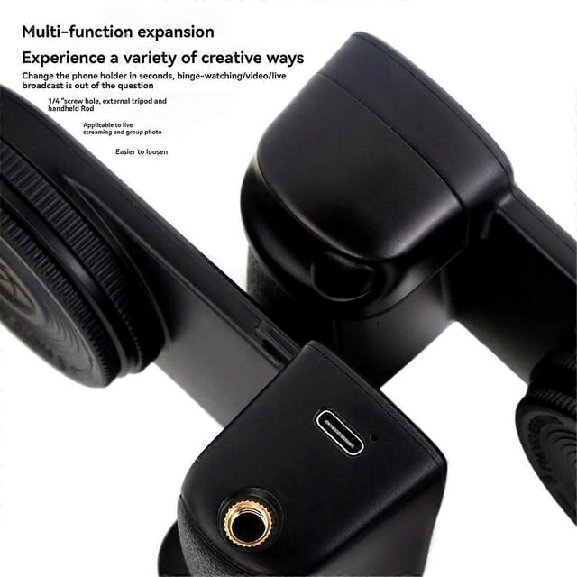 MagSafe Bluetooth Camera Shutter Grip - Selfie Handle with Fill Light, Photo Stabilizer for IPhone &