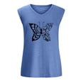 thumbnail image 4 of Camiseta sin mangas con cuello en V y estampado informal a la moda para mujer Pompotops lopia998082, 4 of 5