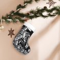 thumbnail image 7 of Bingfone Gothic Skull Floral Art Print Personalized Christmas Stocking - Snowman Design Large 18 inch,Family Holiday Season Decor, 7 of 7