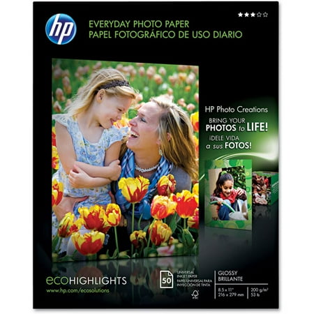 HP Q8723A Everyday Photo Paper, Glossy (50 Sheets, 8.5 x 11-inch)