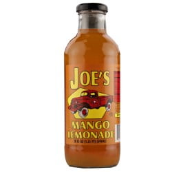 Joe Tea Mango Lemonade 20 oz. Glass Bottles, Case Pack of 12