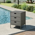 thumbnail image 2 of Outsunny Poolside Rattan Wicker Patio Organizer Storage Cabinet, 2 of 10