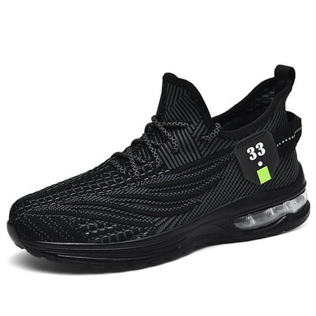 HAOSHIDUO Men s Sports Shoes Soft Non Slip Shock Absortion Fabric Running Shoes Lightweight Breathable Walking Shoes