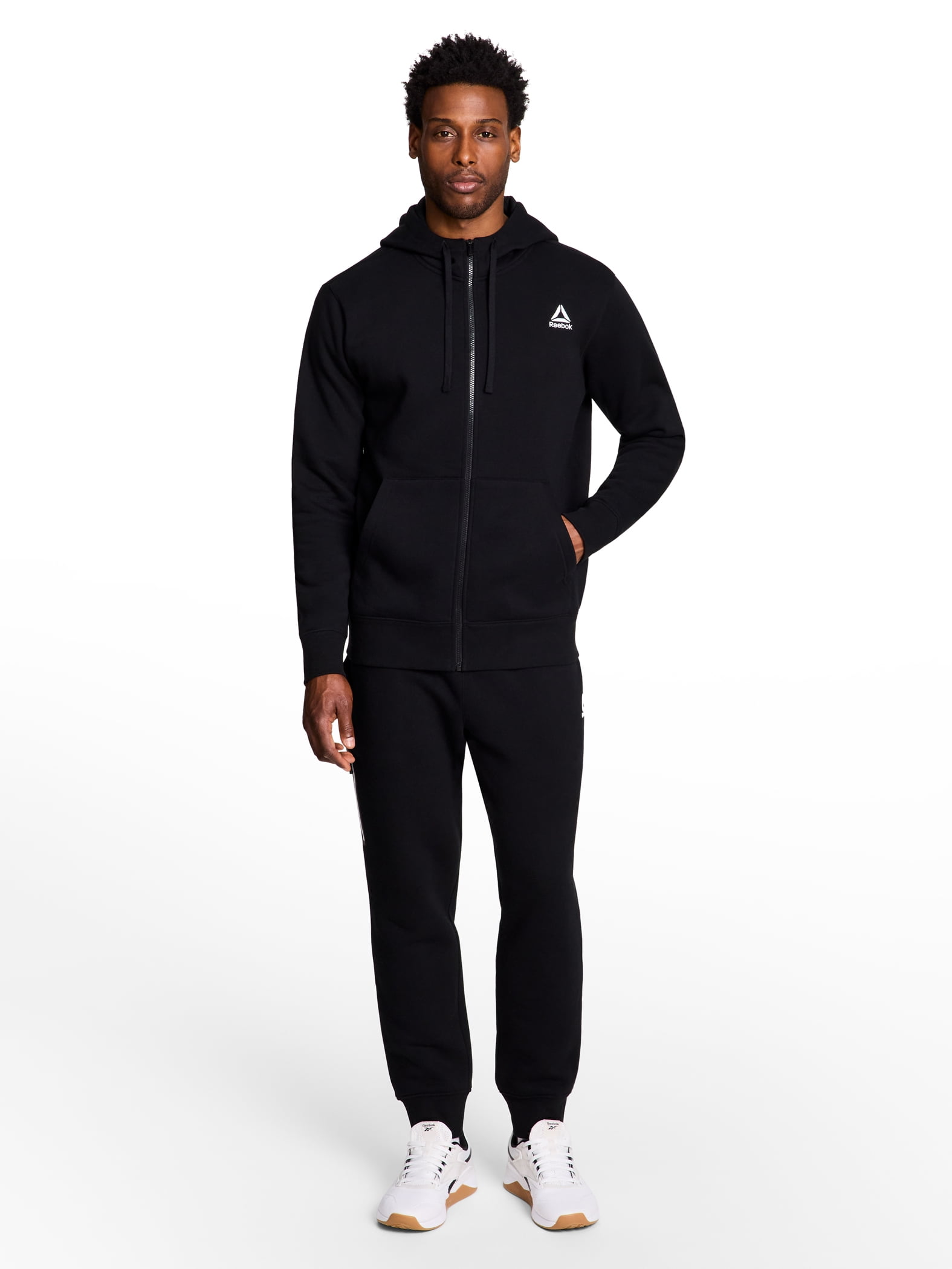 Reebok Men's and Big Men's Game Day Full Zip Hoodie, Sizes XS-5XL